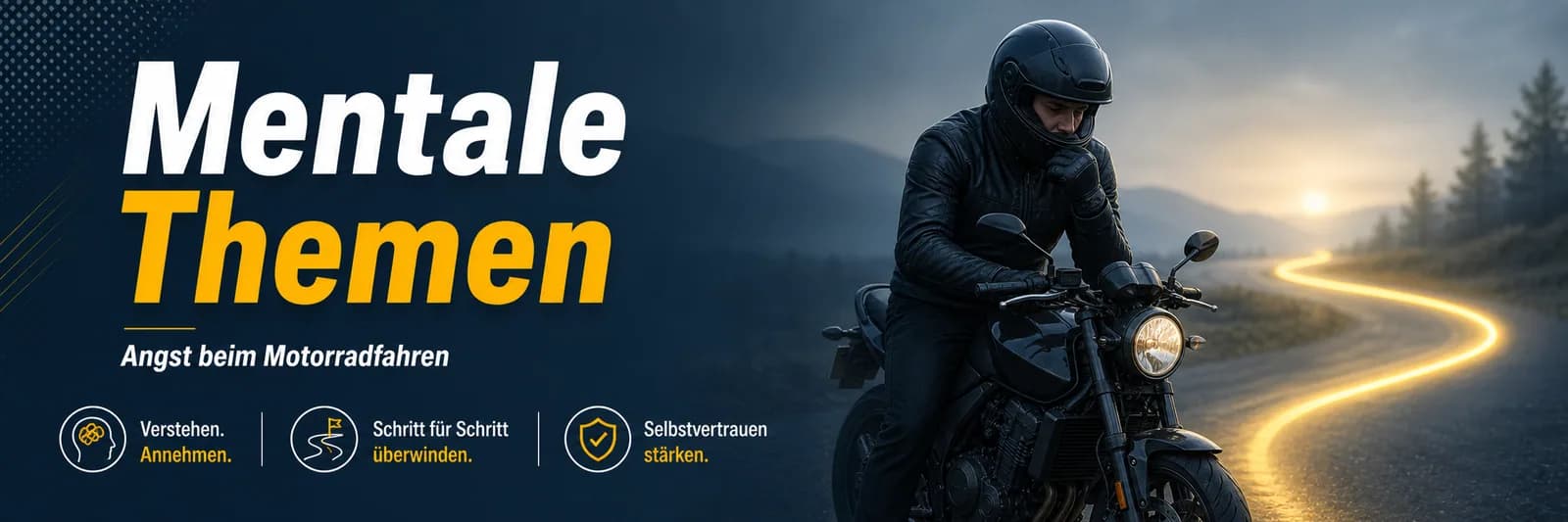 Mentale Themen — Angst beim Motorradfahren: Verstehen und annehmen, Schritt für Schritt überwinden, Selbstvertrauen stärken