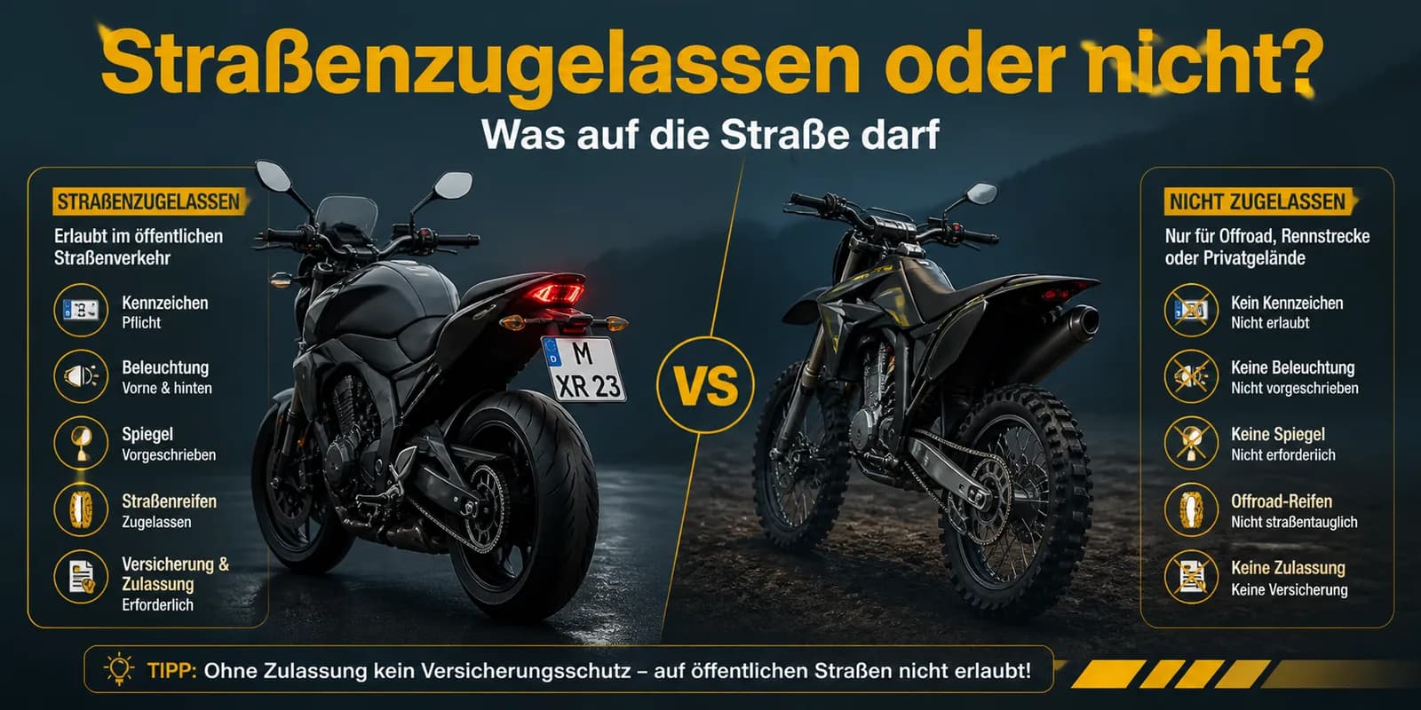 Straßenzugelassen oder nicht: Was mit Straßenzulassung nach StVZO auf öffentliche Straßen darf — und was nur auf Privatgelände oder die Rennstrecke gehört