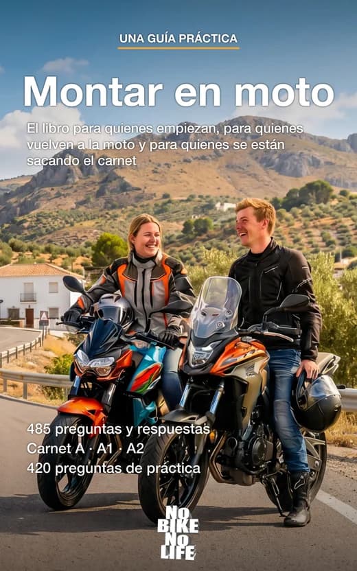 Buchcover der Ausgabe für Spanien: Montar en moto